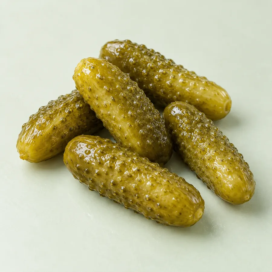 Целые маринованные огурцы